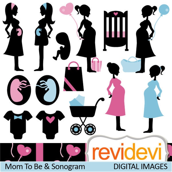pregnant woman clipart baby shower free - photo #23
