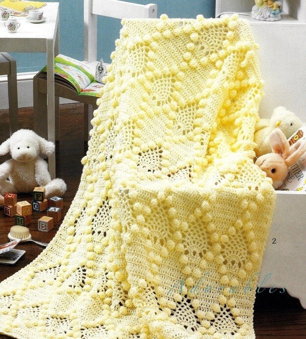 Pineapple Baby Afghans Blankets New Crochet Pattern Book