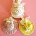 Floral Toppers...Vintage Hat Shaped Decorations/Chenille Stems
