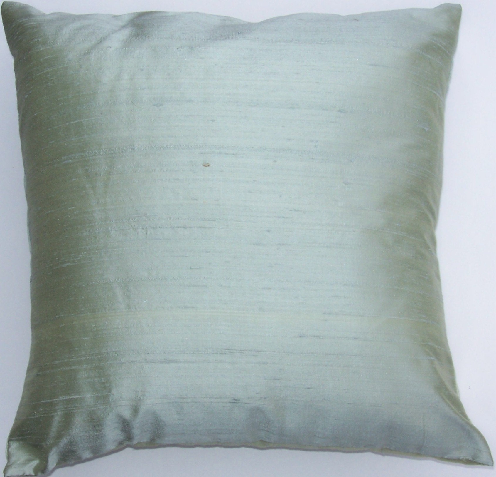 Pale Green Throw Pillow Cover Decorative Silk Cushion Cover