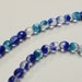 Glass beads - 2 new 7 inch strands - aqua and royal blue
