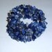 Sodalite bead bracelet memory wire and matching earrings