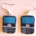 tiny blackberries - dangly earrings