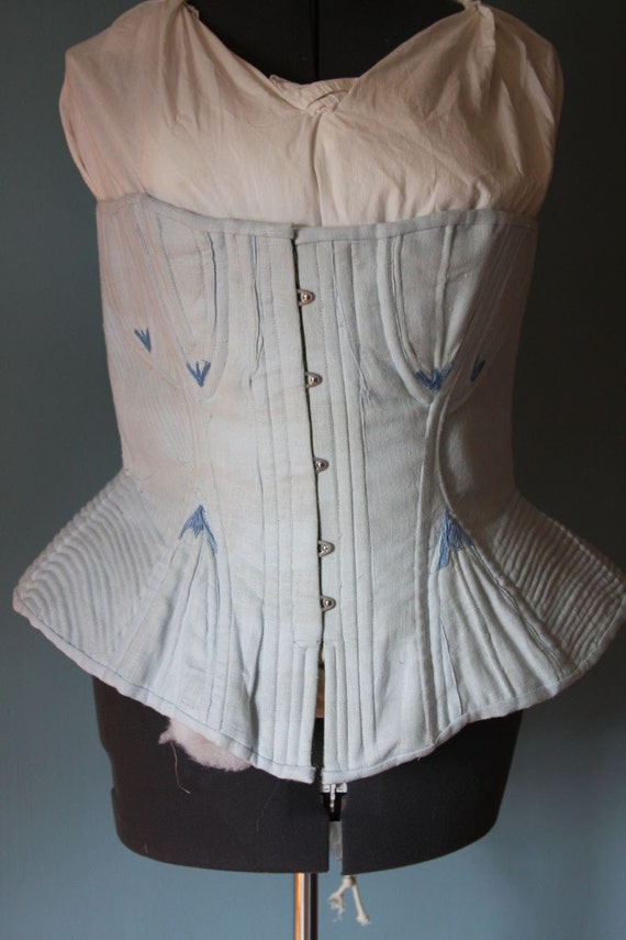 Items similar to Civil War Corded and Boned Corset 1864- Made to order ...