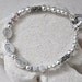 Sterling Silver Bracelet, Swarovski Crystals Bracelet,- Live, Love, Laugh, Awarness Jewelry, 925 Sterling Silver