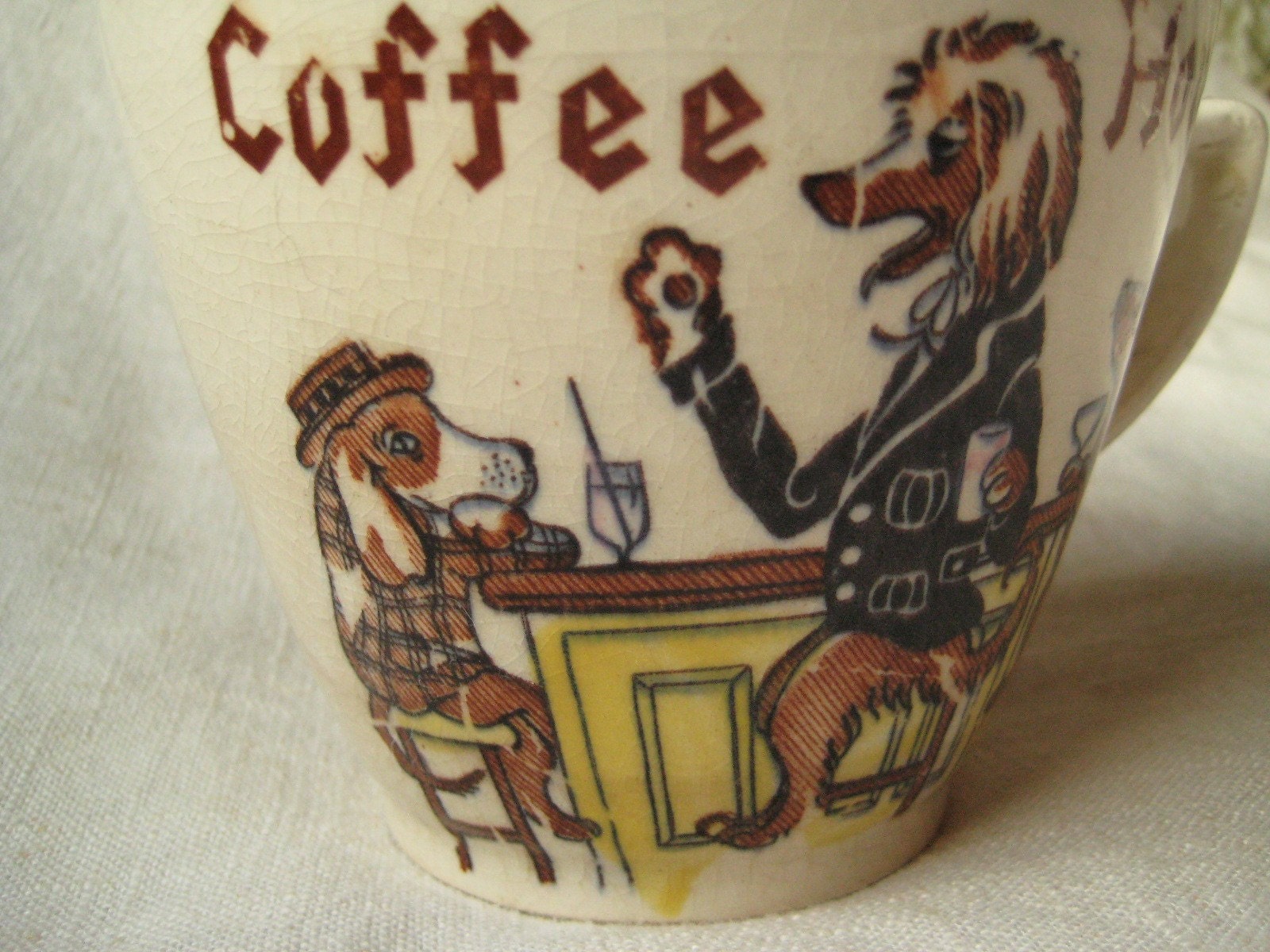 Coffee Hound Vintage Coffee Mug. Awesome inside too.