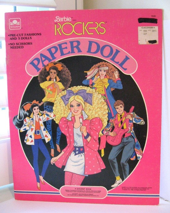 Vintage Barbie and the Rockers Paper Doll Dolls by bostonbaglady