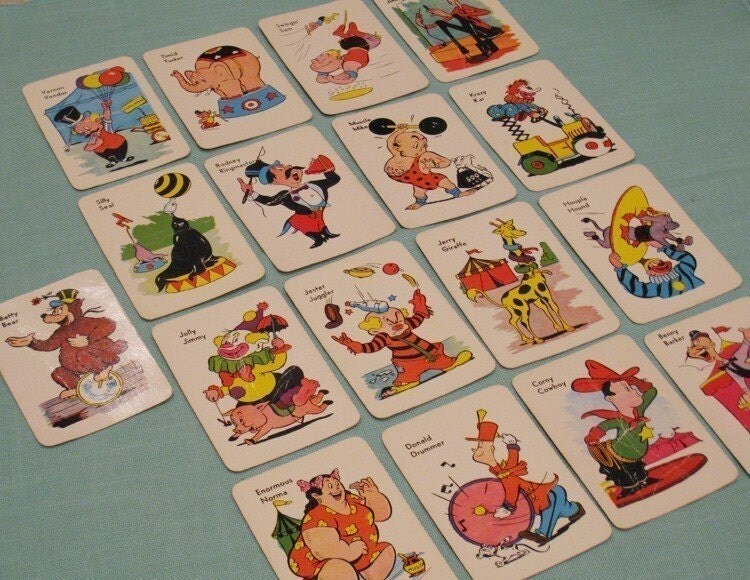 vintage old maid cards