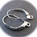 Sterling Silver Leverback Ear Wires - 17mm X 11mm - two pair