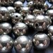 10mm Pyrite semiprecious stone round beads - 12 beads - natural stone