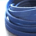 Indigo Blue SOFT Leather Lace 4ft. jewelry grade quality - 3mm wide and 1mm thick