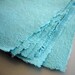 Teal Handmade Recycled Paper - 8 Sheets 8x10