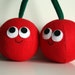 hug me food plush cherries