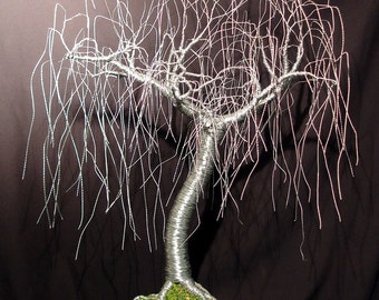 Gentle Willow - wire tree sculpture, Original