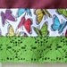 Designer Garden Gloves - As seen in Better Homes and Gardens DIY Magazine - Colorful Butterflies and Spring Green Lace - One Size