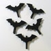 Wood Bat Decorations Set of Five Ornaments