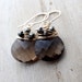 Smoky Quartz Earrings With Woven Pyrite In 14K Gold Filled, Wire Wrapped, Chocolate Stone, AAA Gemstone
