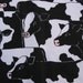Holstein Moo Cow Print 3 1/2 yards reserved for Martha Yard Cotton Fabric Black and White