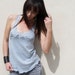 Je T'Aime. French Love Quote Eco-Friendly Racerback Tank in XL