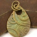 Handmade Bronze Pendant Finding Charm - Bronze Metal Clay