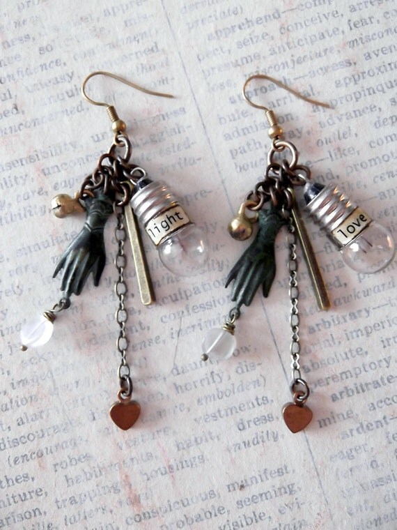 Light and Love Mixed Media Earrings