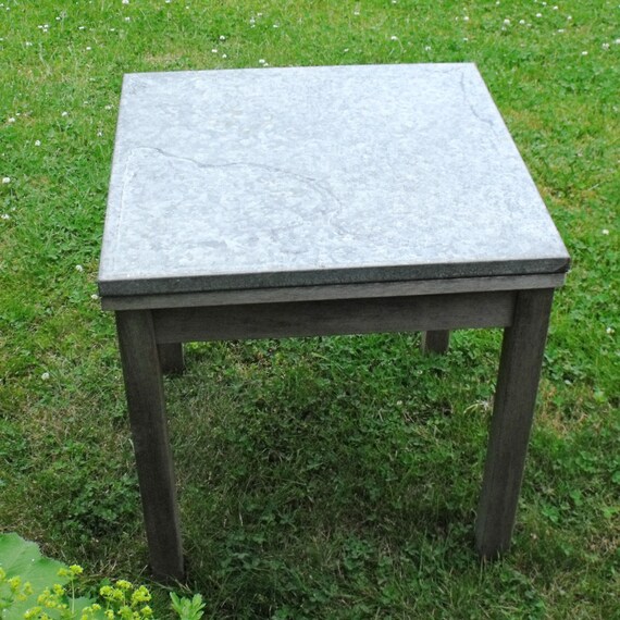 vintage industrial galvanized metal table top square vintage industrial galvanized metal table top square