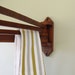 Vintage Swing Arm Oak Towel Rack