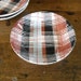 Vintage Set of 3 Plaid Side Bowls