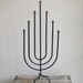 Vintage Mid Century Candelabra : Black Wrought iron Candle holder