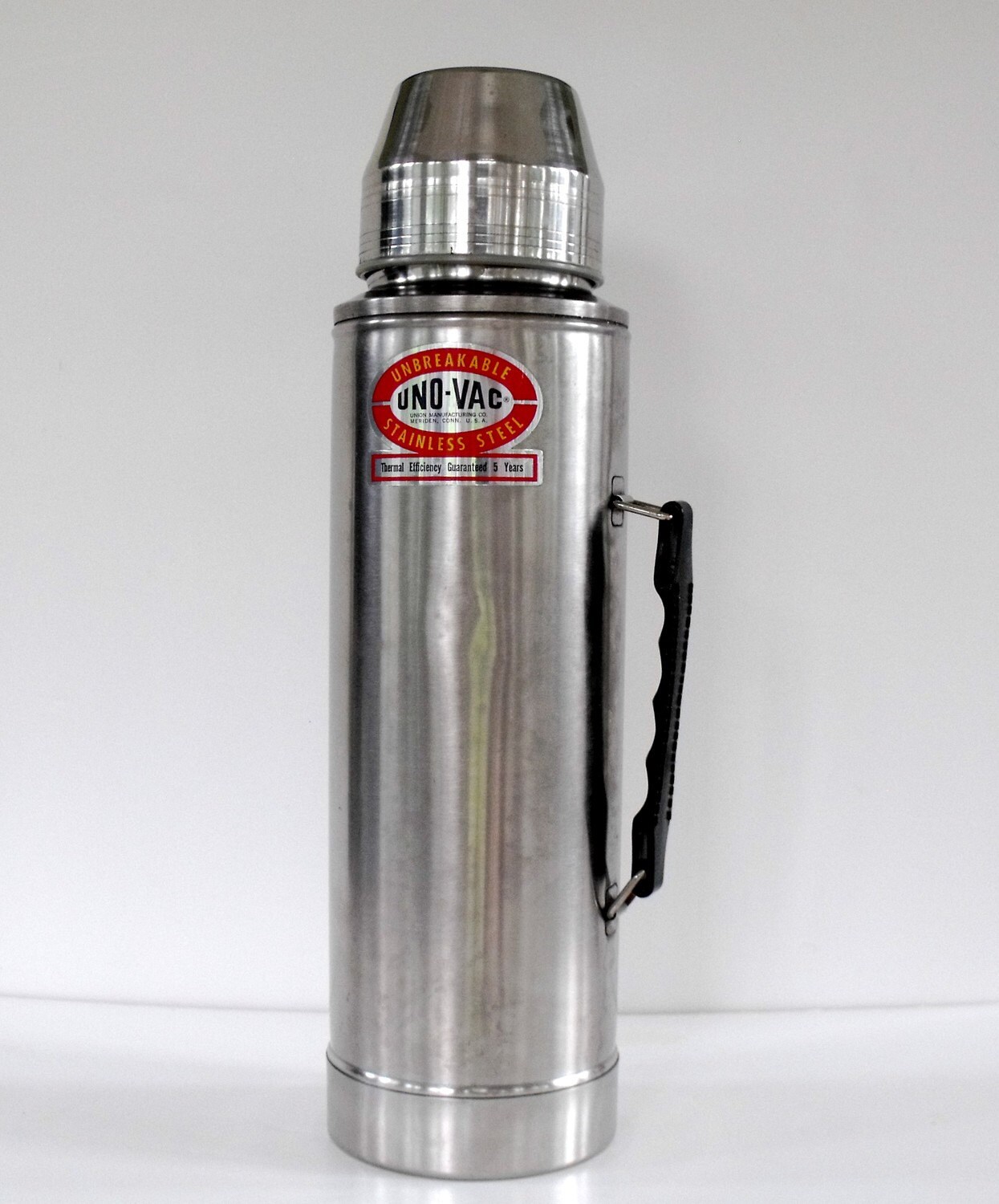 Vintage Large Uno Vac Stainless Thermos