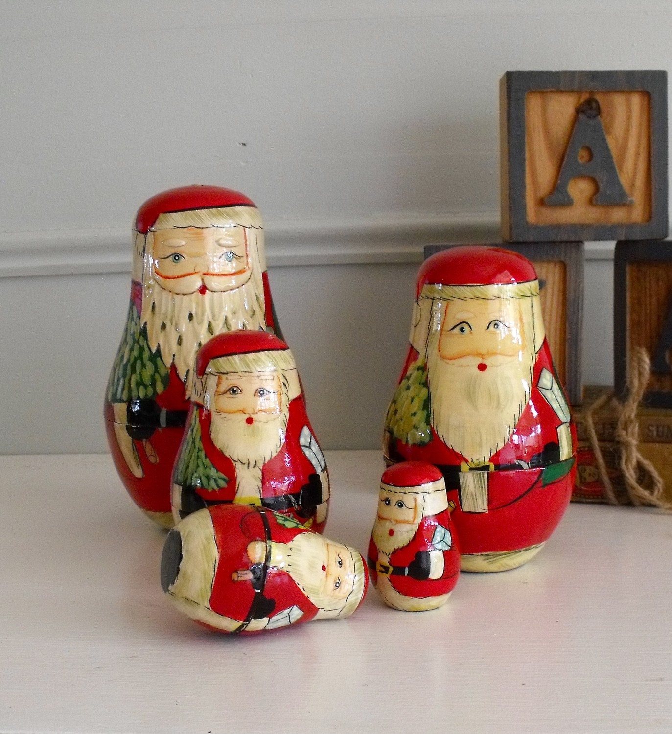 santa matryoshka dolls