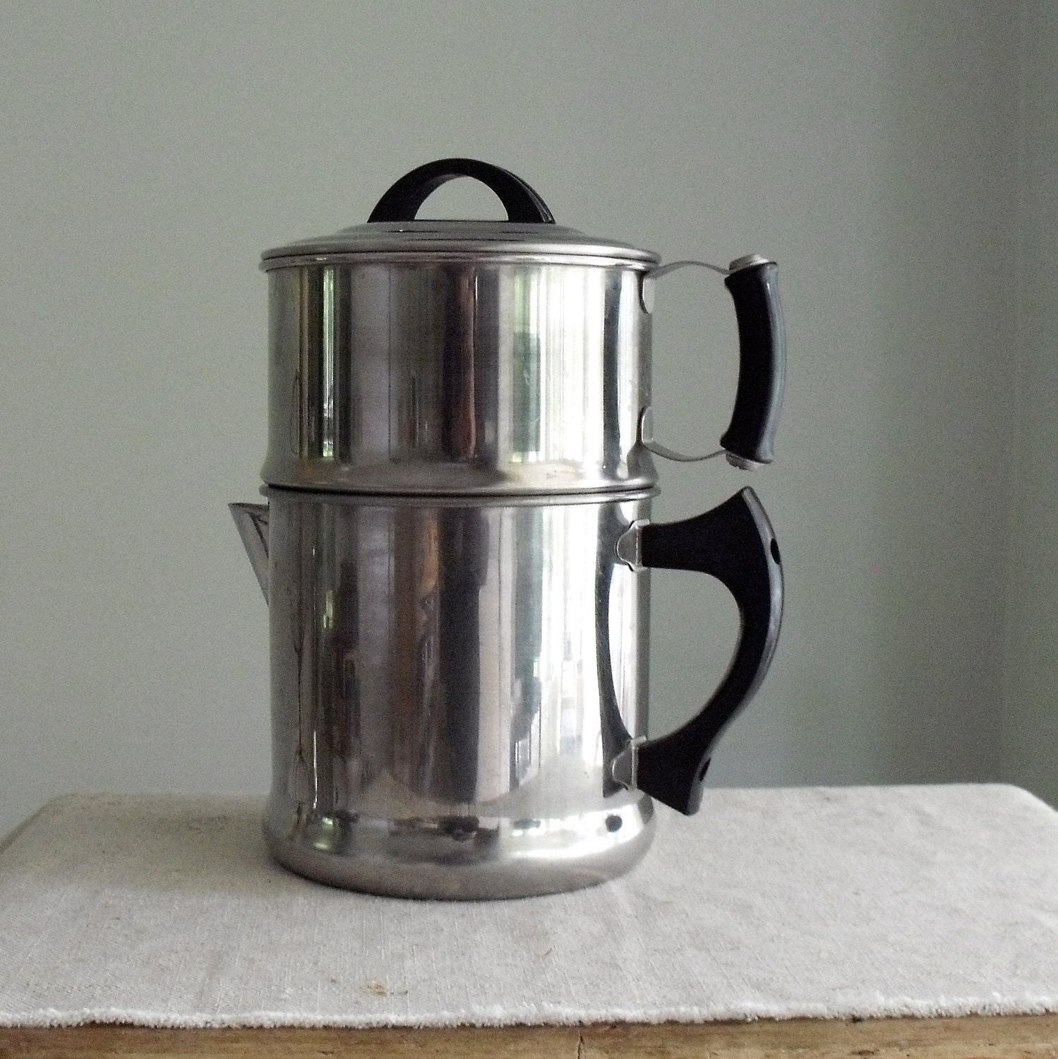 Vintage Lifetime Drip Coffee Maker with Bakelite Handles