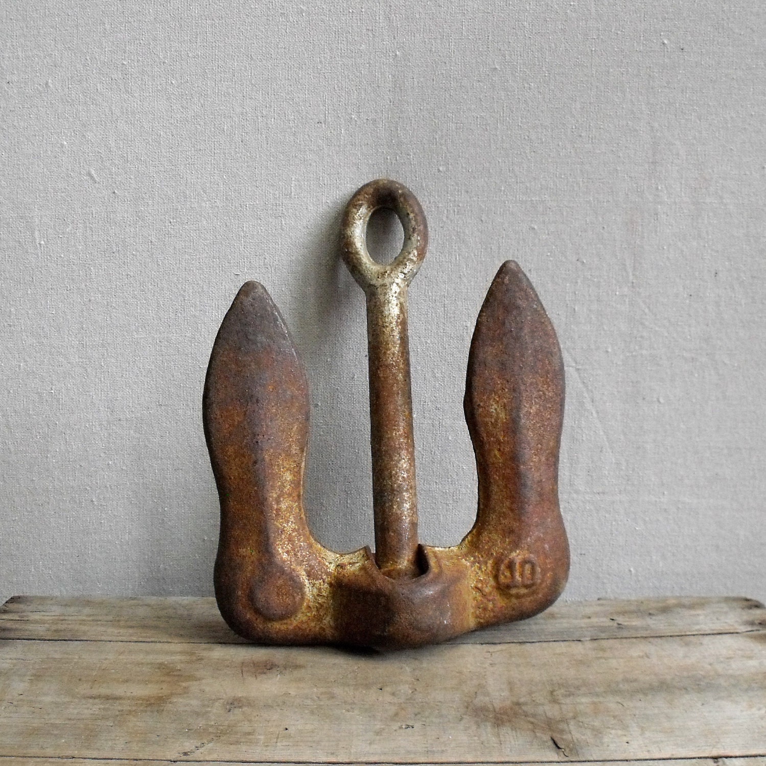 Vintage Boat Anchor Nautical Coastal Decor