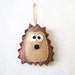 Herb the Hedgehog - Felt Ornament