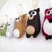 Felt Ornament - Forest Friends - Baby Owl Bear Squirrel - Party Favors