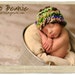 Baby Boy Hat Boho Chunky Beanie Photo Prop for Newborn Photography or Shower Gift by TrickyKnits Tricky Knits