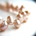 Pink Bridal Bracelet . Blush Pink Wedding Jewelry . Pink Freshwater Pearl Bracelet . Dainty Beaded Bracelet - Emma Collection