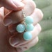 Amazonite Necklace . Baby Blue Stone Necklace Chunky Pendant . Sterling Silver Chain Necklace . Mod Jewelry - Antigua Collection