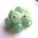 SALE 50% Off - Mint Green Earrings . Grape Cluster Earrings . Seafoam Green Earrings . Green Dangle Earrings . Gem Stone Earrings - Oz