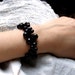 50% OFF Sale - Black Onyx Bracelet . Black Statement Bracelet . Black Gemstone Bracelet . Natural Stone Bracelet - Black Swan