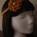 Marigold Yellow Crochet Flower Headband