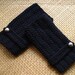 Black Crochet Wrist Warmers with Silver Buttons