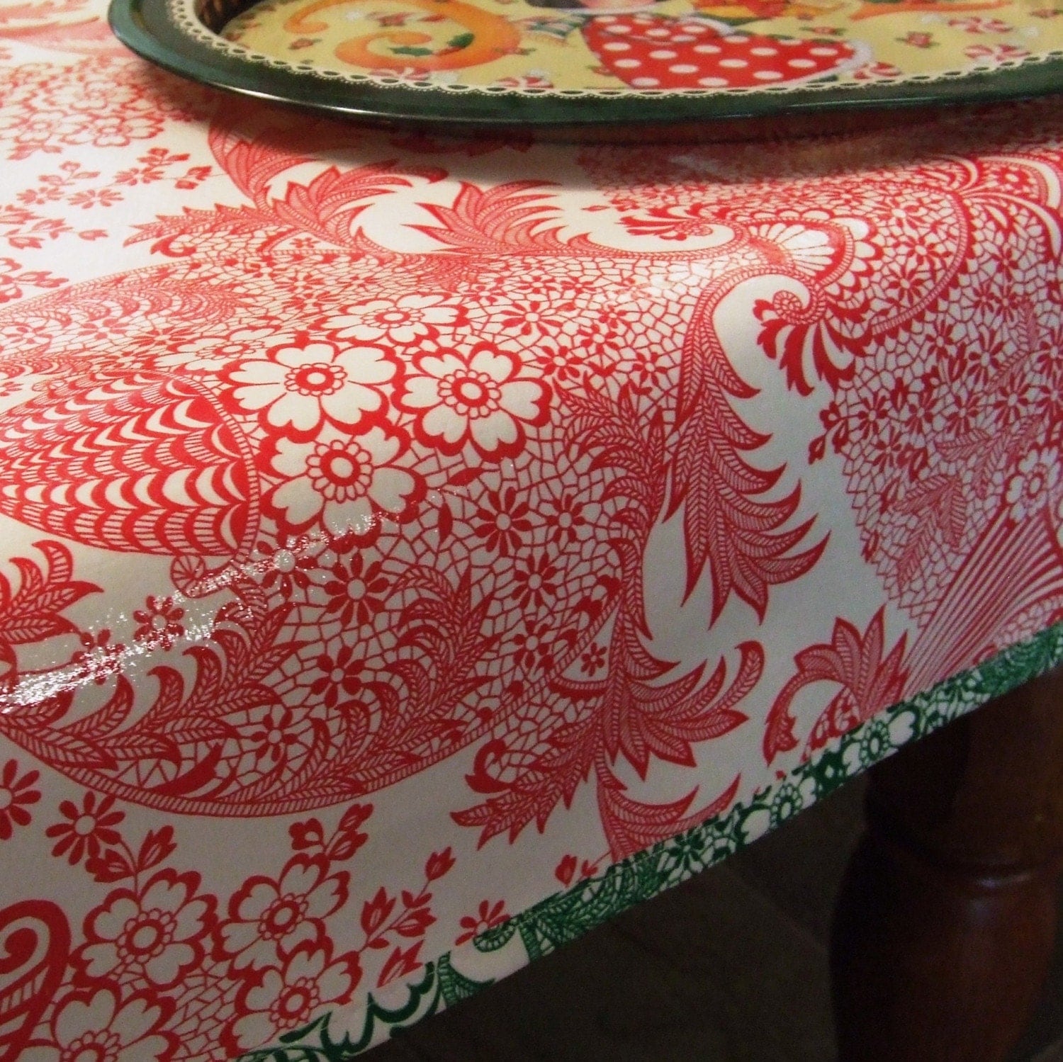 Chalkydoodles Custom Oilcloth Tablecloth LARGE 46x84   Il Fullxfull.47115127 