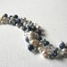 Something Blue Peruvian Opal Blue Aventurine Freshwater Pearl Sterling Silver Bracelet