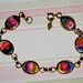Vintage Sarah Coventry Bracelet, Rainbow Art Glass, Sarah Coventry Vintage Jewelry