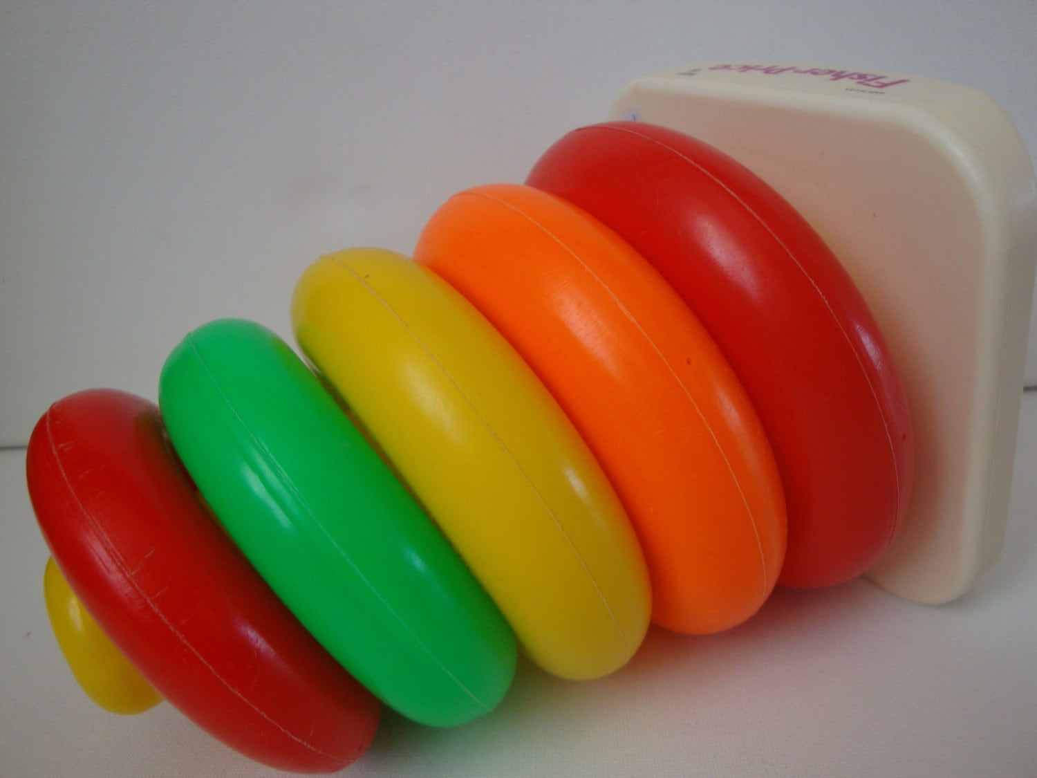 Vintage fisher price stacking donuts toy