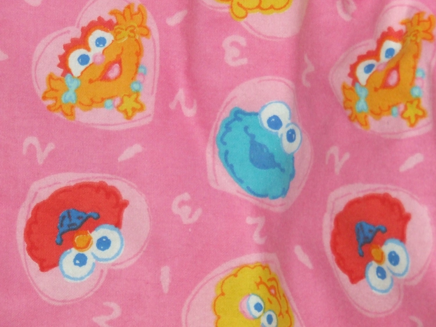 Baby Elmo Flannel Crib Sheet or Toddler Bed Sheet Handmade New