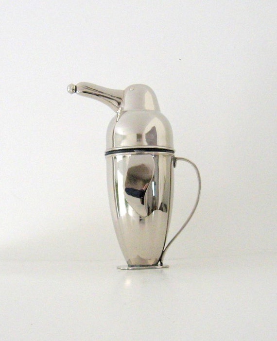 Vintage Penguin Cocktail Shaker