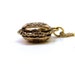 Small burger Necklace charm 3D gold plated pewter  on a delicate gold plated chain
