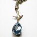 Bird over Blue Topaz Necklace- SHIPS ON APRIL 11